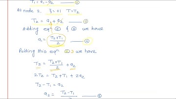 Shape Function of 1D Heat Conduction in Natural Co ordinates
