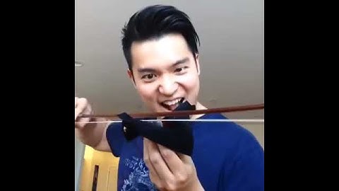 Ray Chen tries to practice