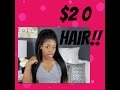 How To: Quickest Way to Make Clip ins using$20 Perm Yaki/BLOWOUT texture HAIR!!