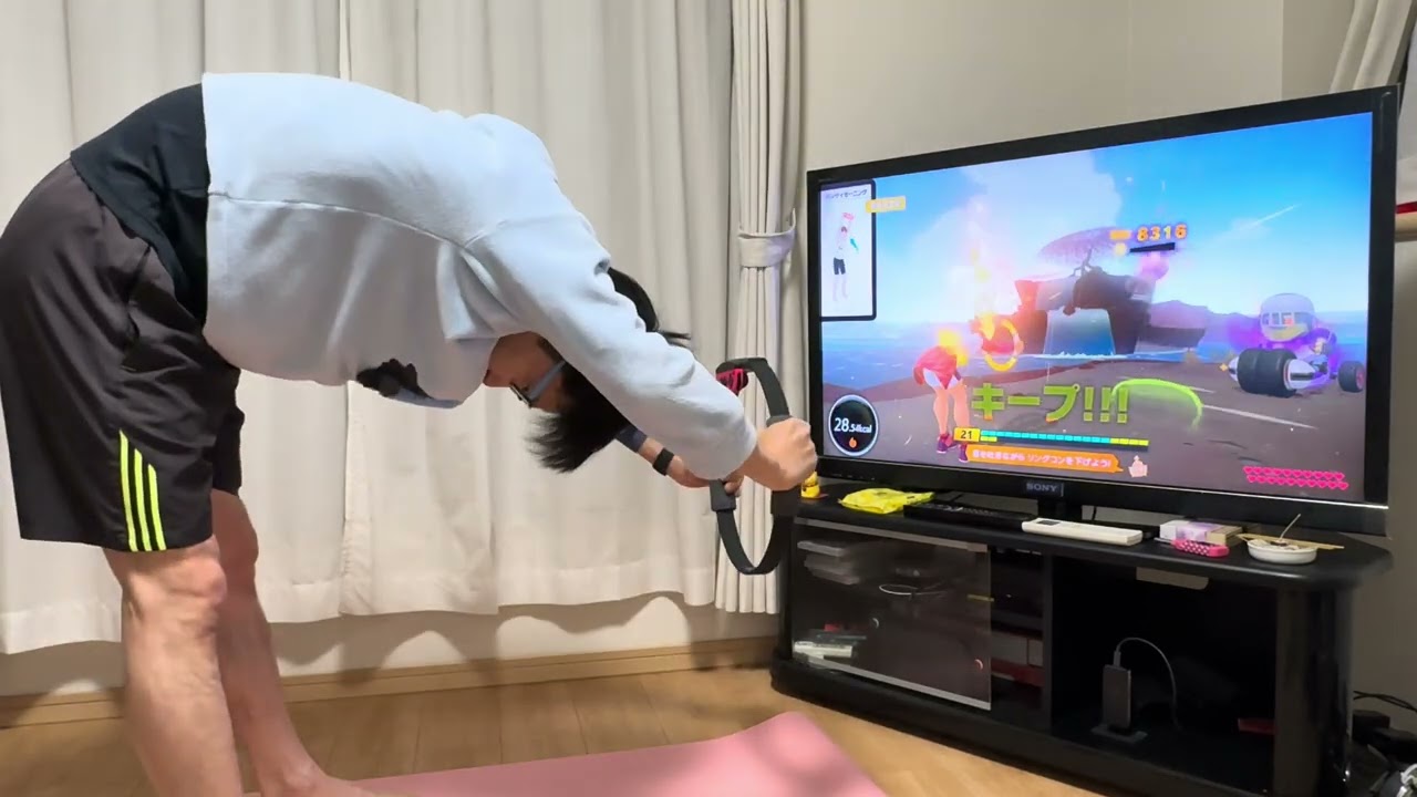 朝っぱらからリングフィットアドベンチャーその9