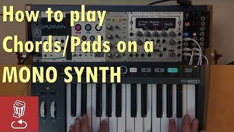 Quick synth tip: How to play pads/chords with a MONO synth (MiniBrute 2, Z-DSP, Clouds, Disting)