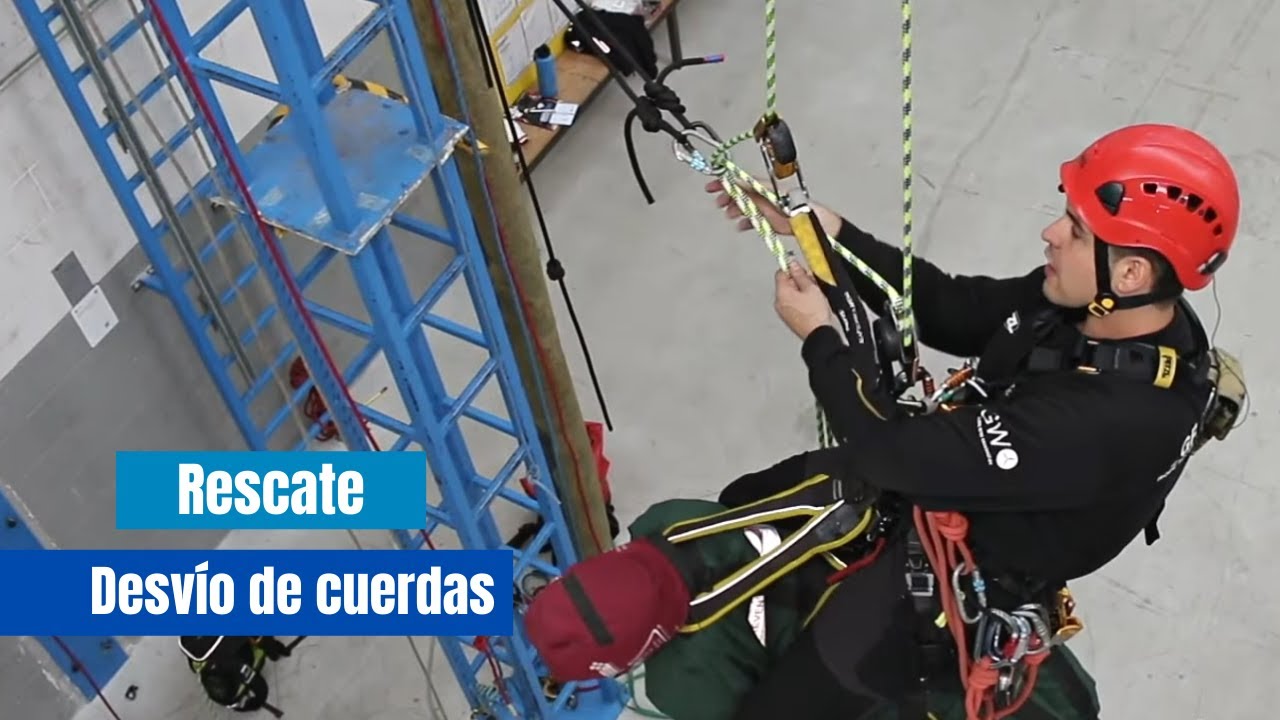 IRATA nivel 2: Rescate con desvío de cuerdas