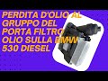 Sostituiamo il porta filtro olio motore alla BMW 530 diesel anno 2014 @dominikautomotive