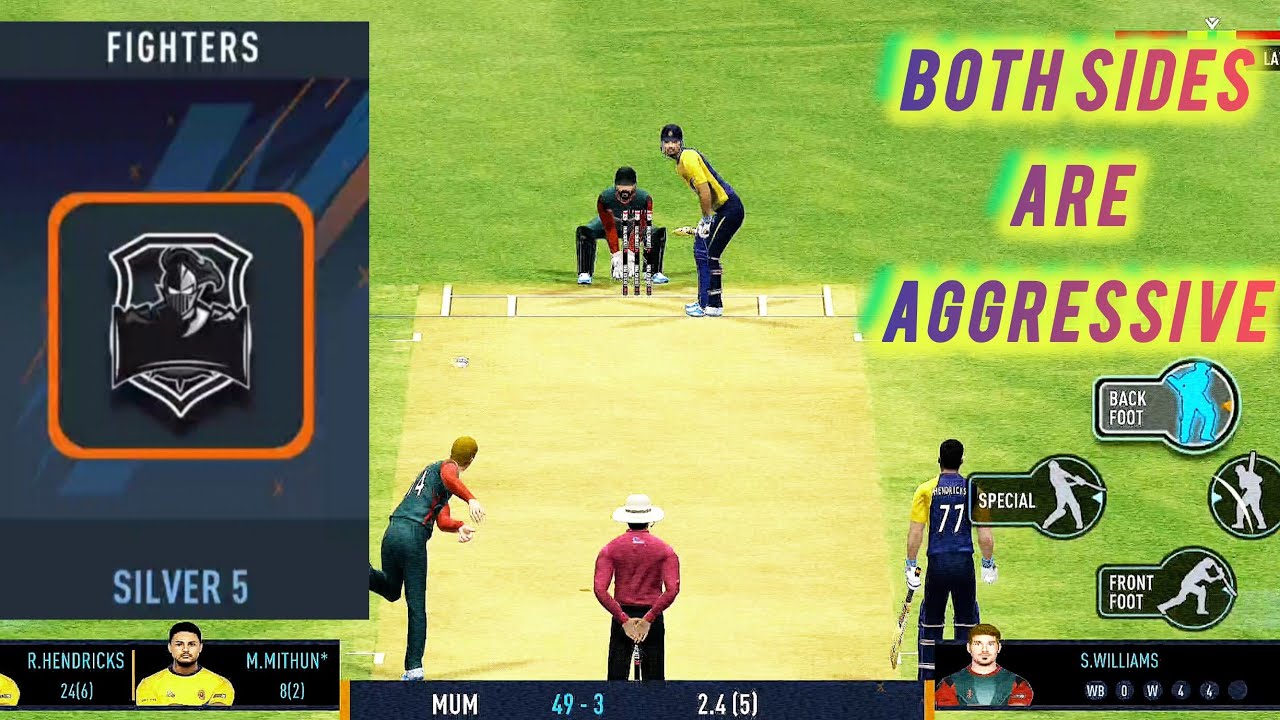 VERY AGGRESSIVE GAMEPLAY FROM BOTH SIDES | REAL CRICKET 24 - YouTube
