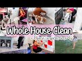 *WHOLE* HOUSE CLEAN WITH ME | CLEANING, HOME IMPROVEMENTS &amp; GROCERY HAUL | CLEANING MOTIVATION