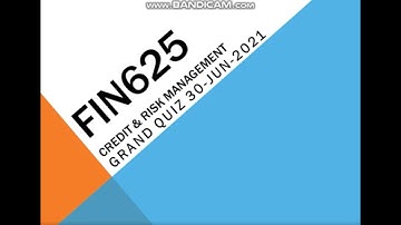 FIN625 Credit & Risk Management Grand Quiz in Urdu/Hindi