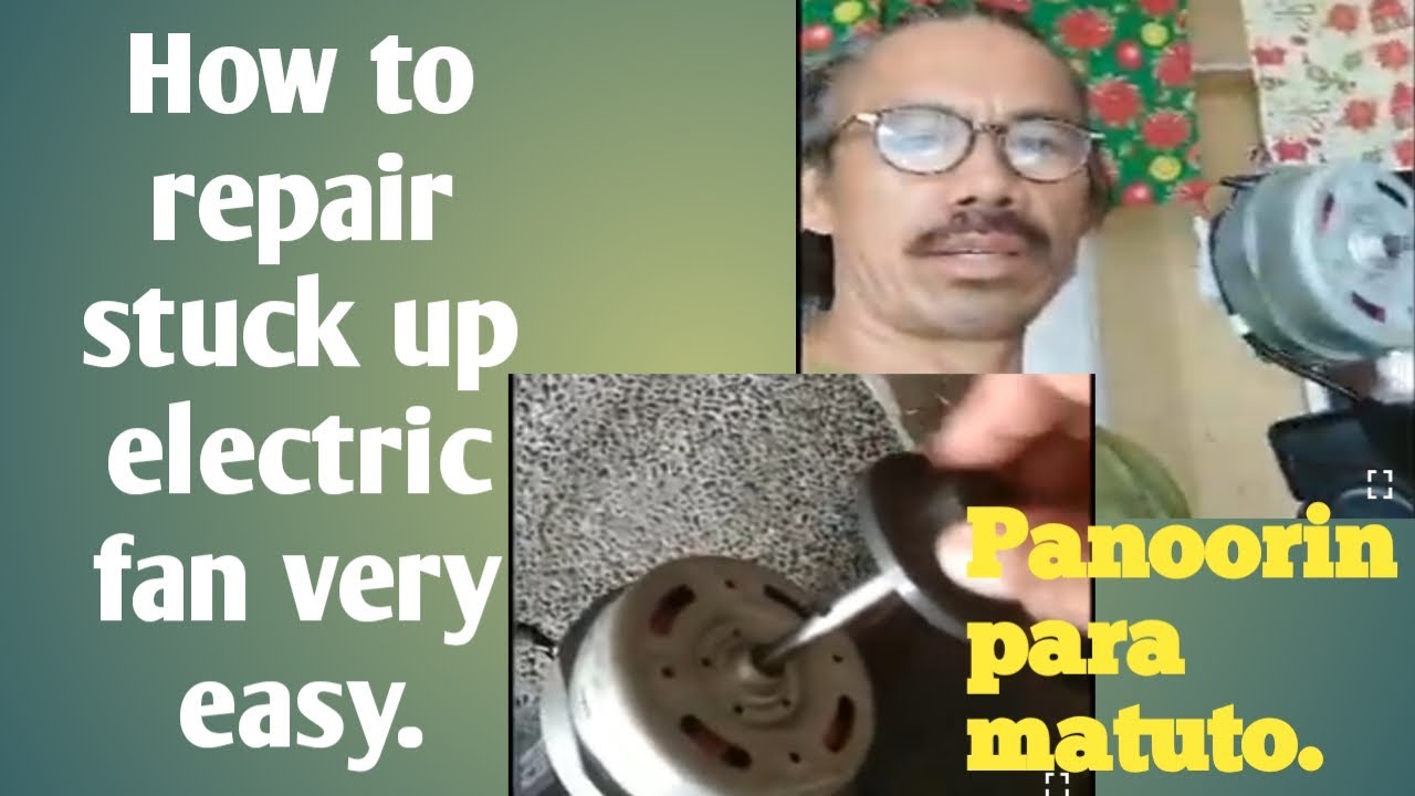 How to repair stuck up fan motor. YouTube