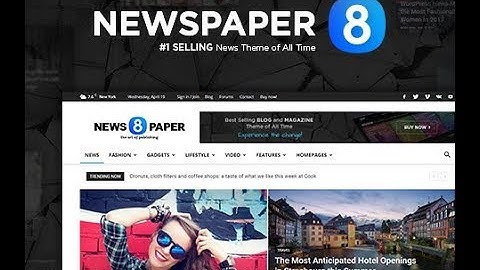 Newspaper 8 - The Best Premium News WordPress Theme by tagDiv