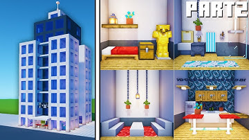 Minecraft Tutorial: How To Make A Modern Hotel Part 2 "City Tutorial"