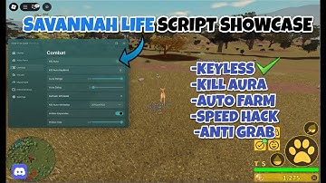 Savannah Life SCRIPT (Autofarm, Kill Aura, Hitbox, Speedhack and much more!) ROBLOX 2025 KEYLESS