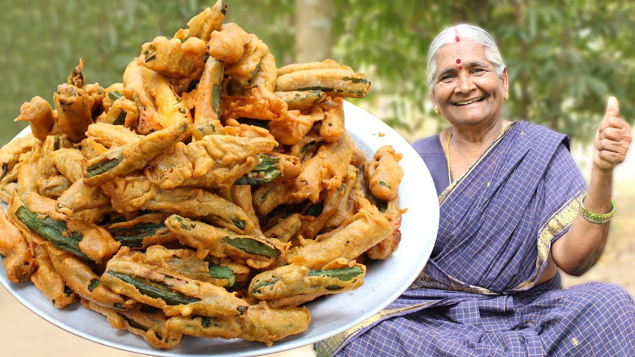 Easy & Quick Bhindi Masala Bajji || LADIES FINGER BAJJI || Okra Recipe || Myna Street Food