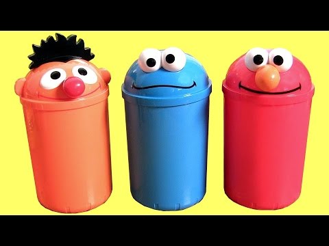 Cookie Monster, Elmo, Oscar Surprise Toys - YouTube