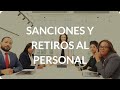 Sanciones y Retiros