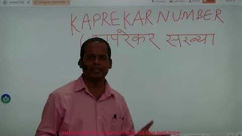 kaprekar number