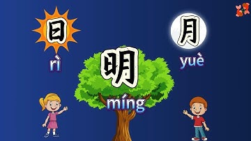 【日月明-小学语文课文】#chineserap 儿歌说唱-Sun Moon Bright-#chinesevocabulary #chinesecharacters