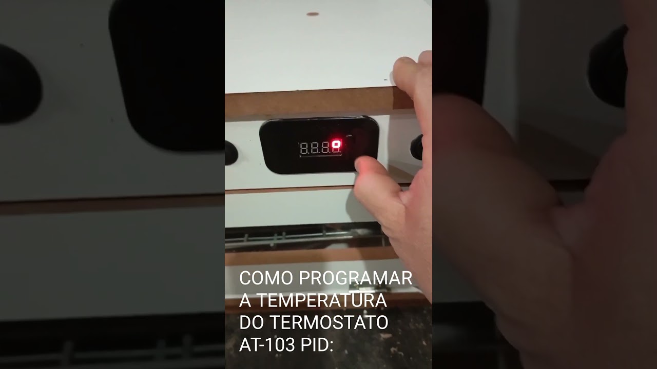 como programar a temperatura do termostato AT-103pid