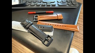 Fullmosa 18mm 20mm 22mm 24mm Leather Watch Bands, 2 Pack Soft Quick Release Watch Strap Compatible w screenshot 4