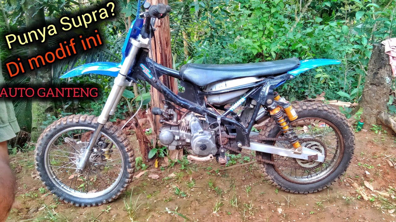 honda supra | modifikasi trail ngarit dan mancing  pakai USD minerva | GANTENG POLL..!!