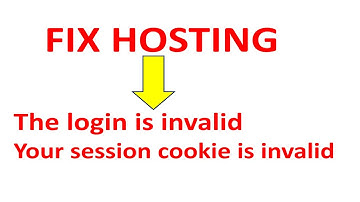 How to solve Hosting invalid Login