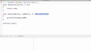 Function Type as Parameter Type in Swift