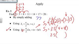 Math Studies 1: Sequences 3 (Arithmetic Series)