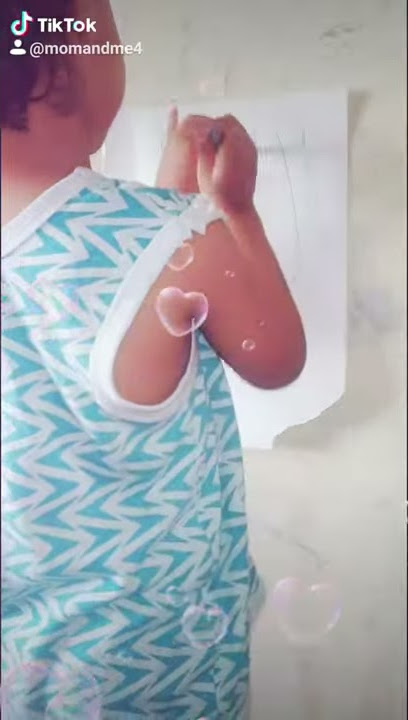 Baby learnt how to write one 1⃣