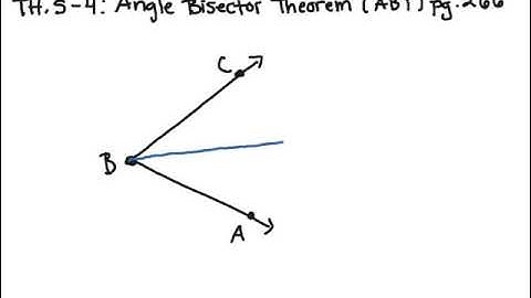 Angle Bisector Theorem