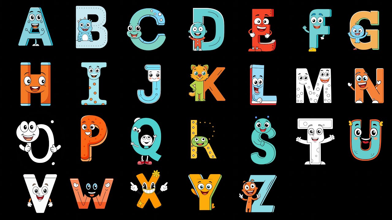 ABC Song for Children | Learn the Alphabet with Fun Cartoon Characters ...