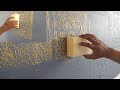 HOW TO MAKE A TEXTURE DESIGN ON WALL PUTTY