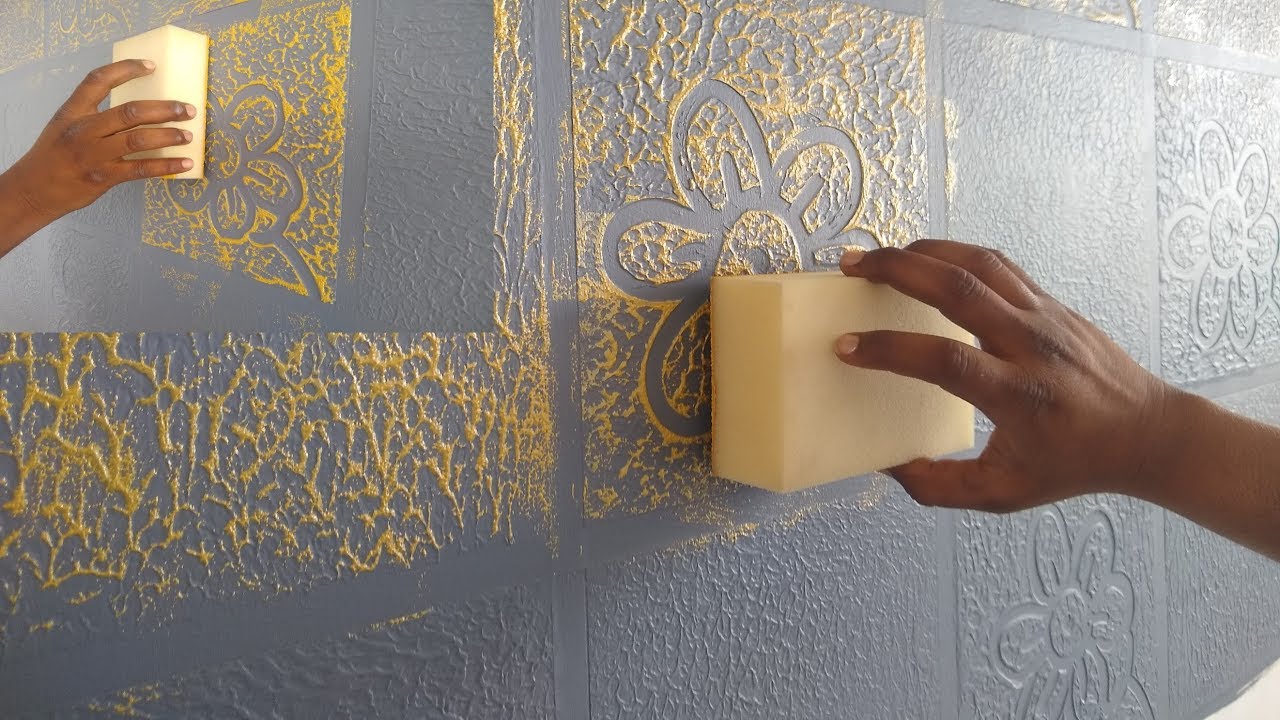 Try this wall painting putty texture design rope roller 