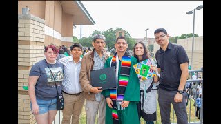 Walking the Stage in the UNT 2023 Graduation Commencement Ceremony