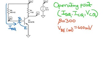 Common Emitter DC Analysis Part 1