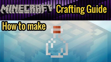 How To make Glass Bottles - Minecraft tutorial for beginners
