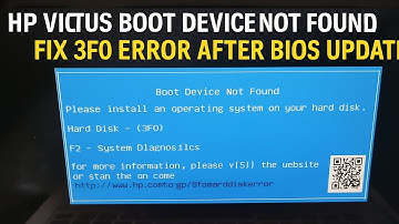 HP Victus Boot Device Not Found | Fix 3F0 Error After BIOS Update (SSD Not Detected)