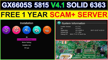 Hello Box GX6605S 5815 V4.1 Solid 6363 New Software Update With DVB Finder Free 1 Year Scam+ Server