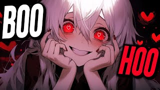 Nightcore - Boo Hoo (Dark Song) - Lyrics - Cjbeards & Scarlett