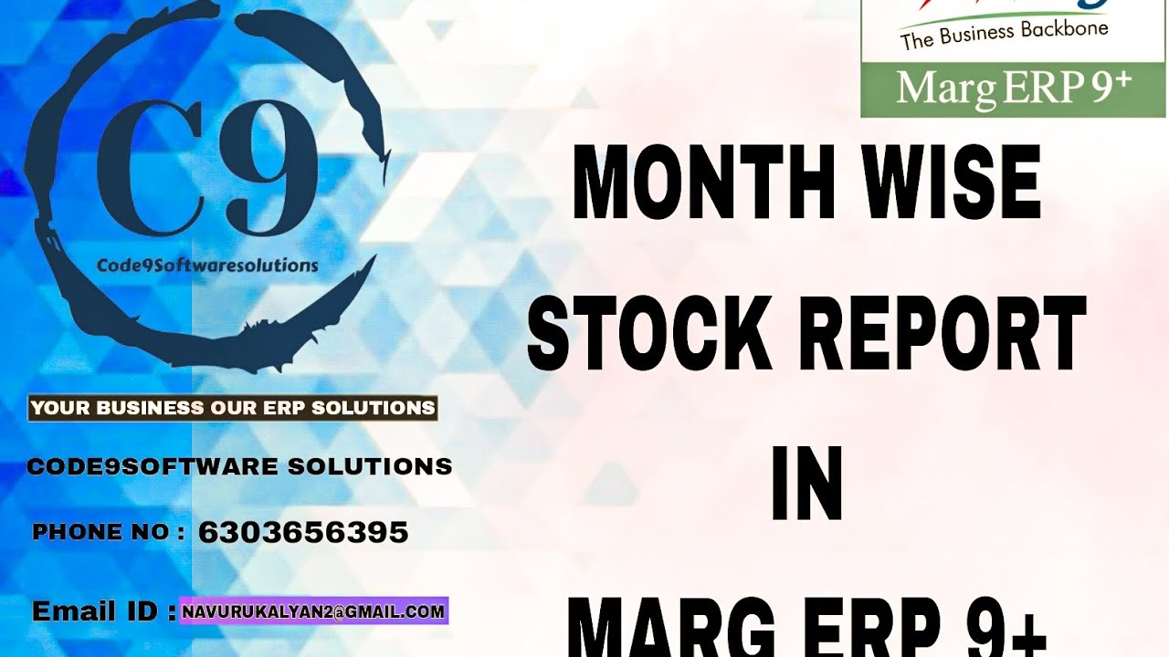 how TO MONTH WISE STOCK REPORT IN marg bill software telugu YouTube how-to-month-wise-stock-report-in-marg-bill-software-telugu-youtube