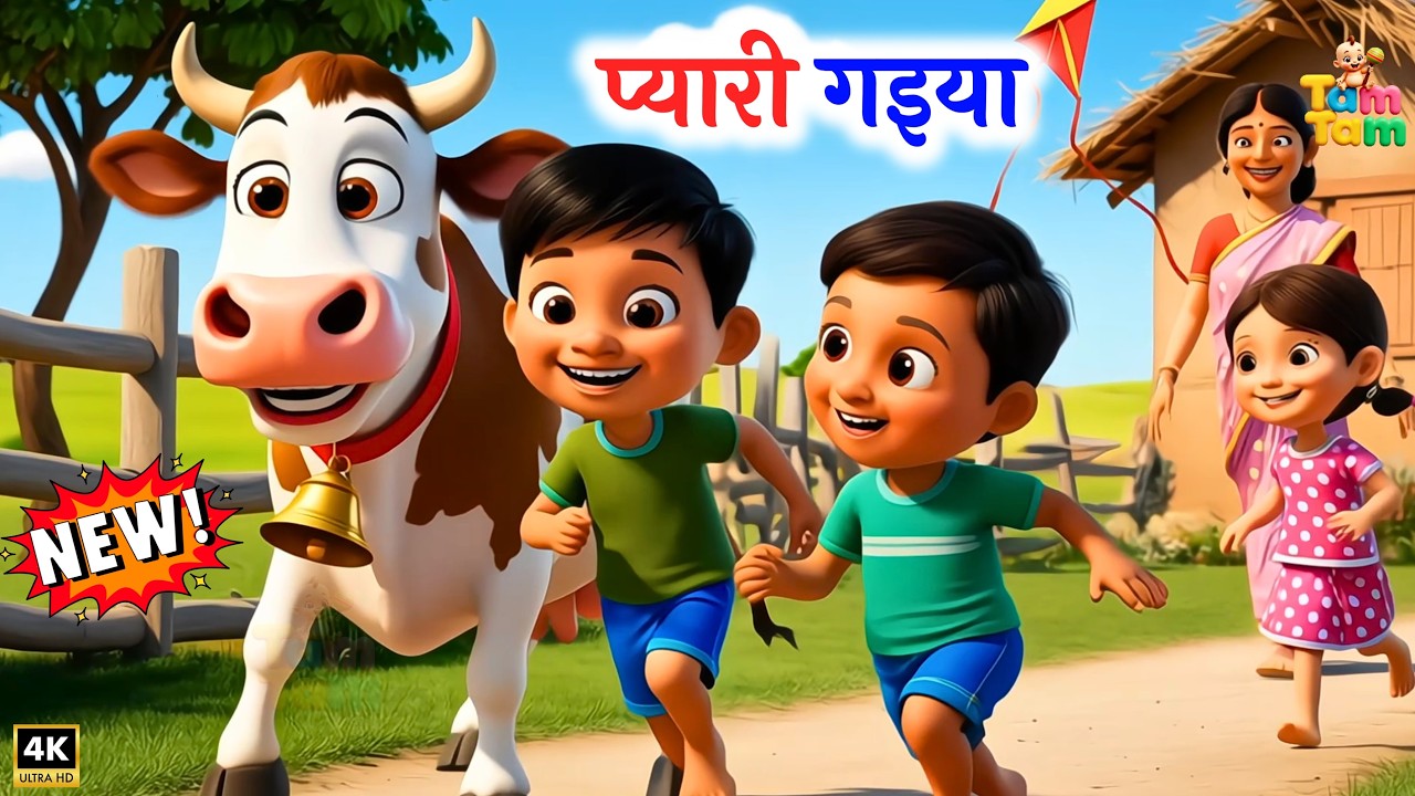 Pyari Gaiya | गइया मेरी गइया | Hindi Rhymes | Tam Tam Rhyme