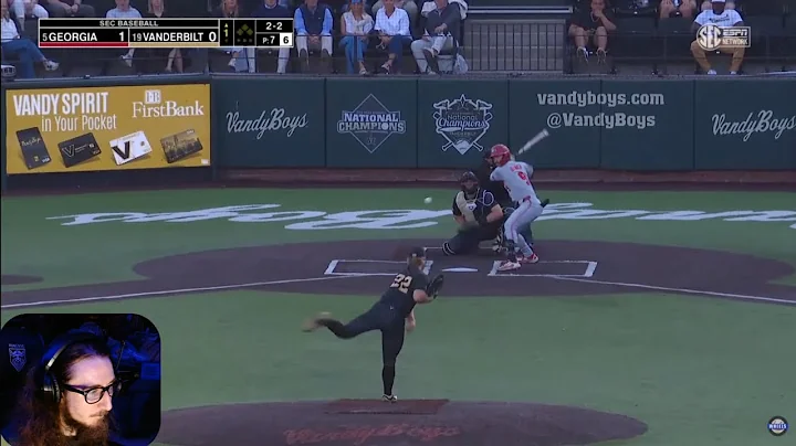 REACTING TO #5 Georgia vs #19 Vanderbilt (Great!) | G1 | 2025 College Baseball Highlights