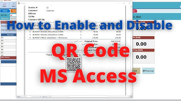 How to Enable and Disable QR Codes in MS Access - Beginner & Advanced Tutorial