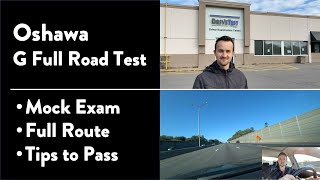 Oshawa G Full Road Test - Full Route & Tips on How to Pass Your Driving Test