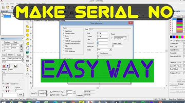 Make Serial no  in EZCAD2 LASER Engraving Software in a Easy way | #EZCAD2 in Hindi Part - 5 |