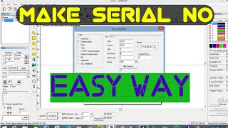 Make Serial no  in EZCAD2 LASER Engraving Software in a Easy way | #EZCAD2 in Hindi Part - 5 |