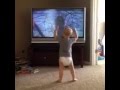 Baby imitates rocky full