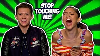 Tom Holland & Zendaya Making Each Other Laugh So Hard (SpiderMan: Far From Home)