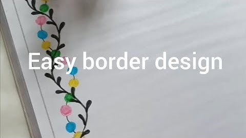 Easy border design @rangallyritu #borderdesign #frontpagedesign #projectworkdesigns #borderart