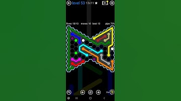 How To Solve Flow Free Hexes Variety Pack Level 53 Board Walk Through Solution Walkthrough