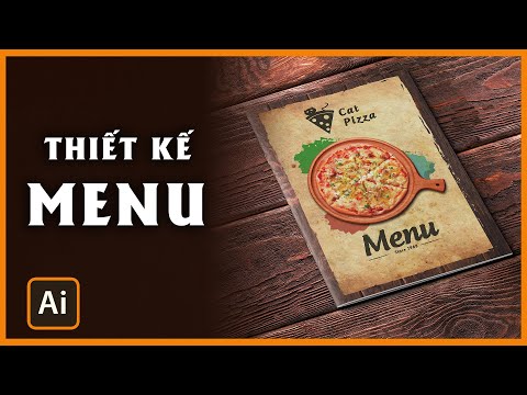 Hướng dẫn thiết kế menu bằng illustrator | cách thiết kế menu nhà hàng Pizza