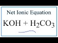Chemical Reactions and Ionic Equations