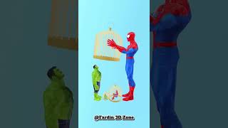 Who's Trapped Now' Hulk Vs Spider-man #funny #animation #shots